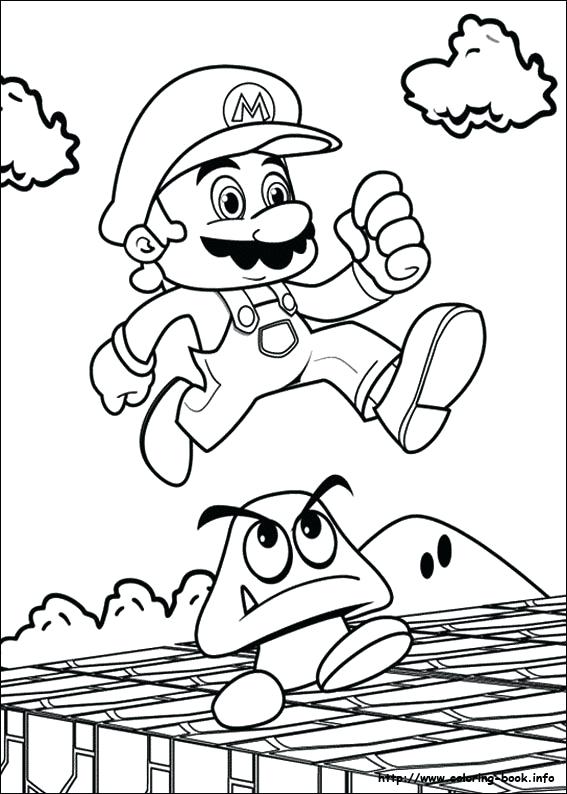 567x794 Super Mario Bros Coloring Sheets