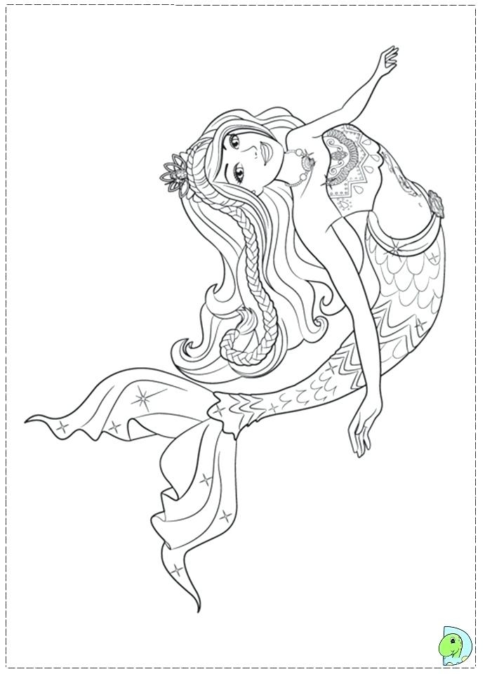 691x960 Free Mermaid Coloring Pages Barbie Mermaid Coloring Pages Large