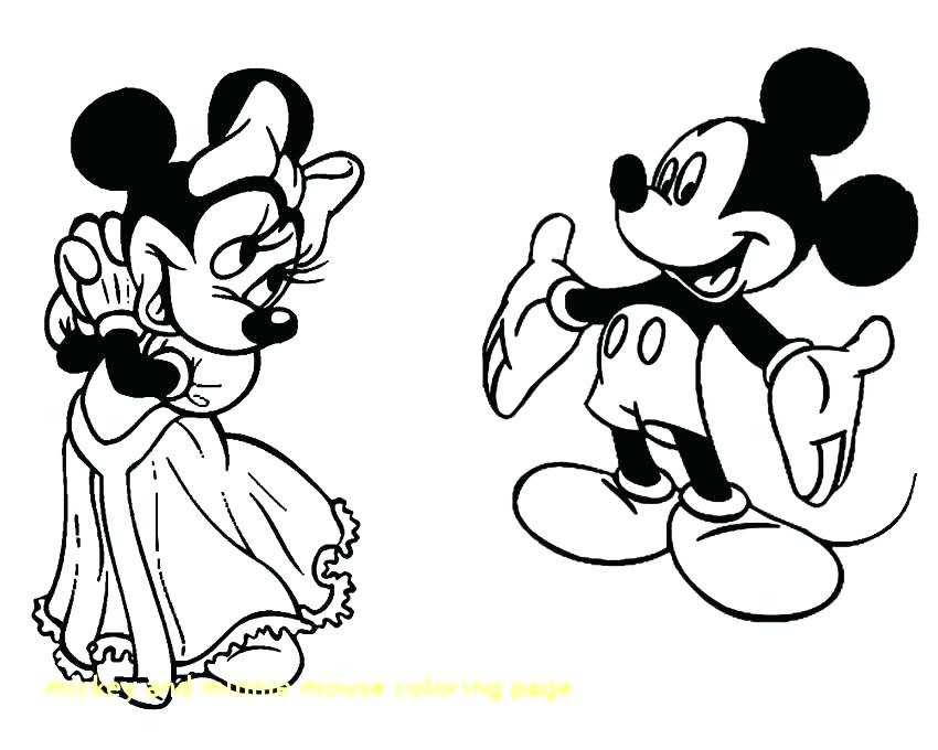 850x680 Free Printable Mouse Coloring Pages Minnie Es Mickey And E