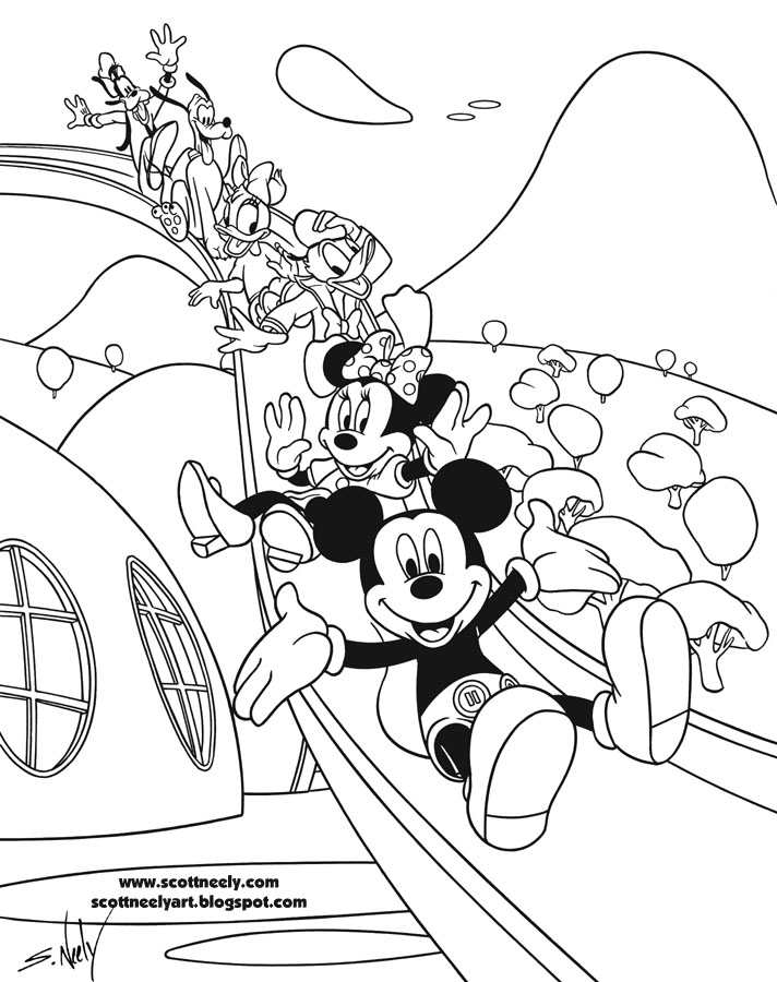 712x900 Mickey Mouse Clubhouse Coloring Pages