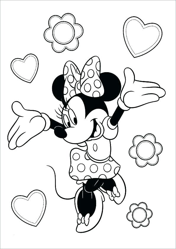595x842 Minnie Mouse Clubhouse Coloring Pages Deepart