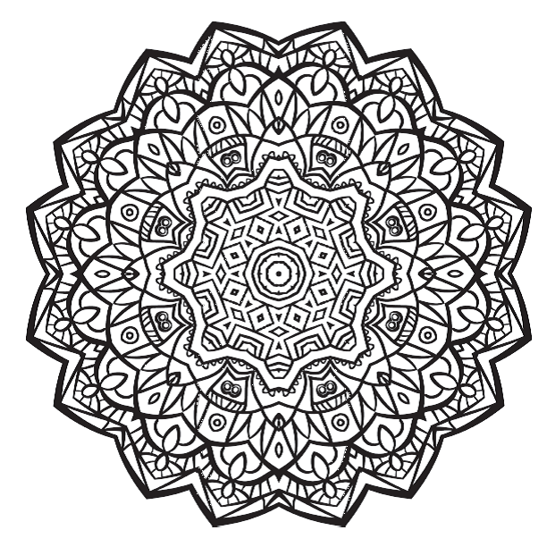 612x612 Free Colouring Pages 5 Stunning Mandalas To Colour From Complete