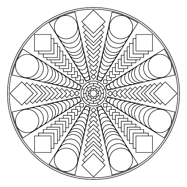 600x600 Free Printable Mandala Coloring Pages Coloring Pages To Help You