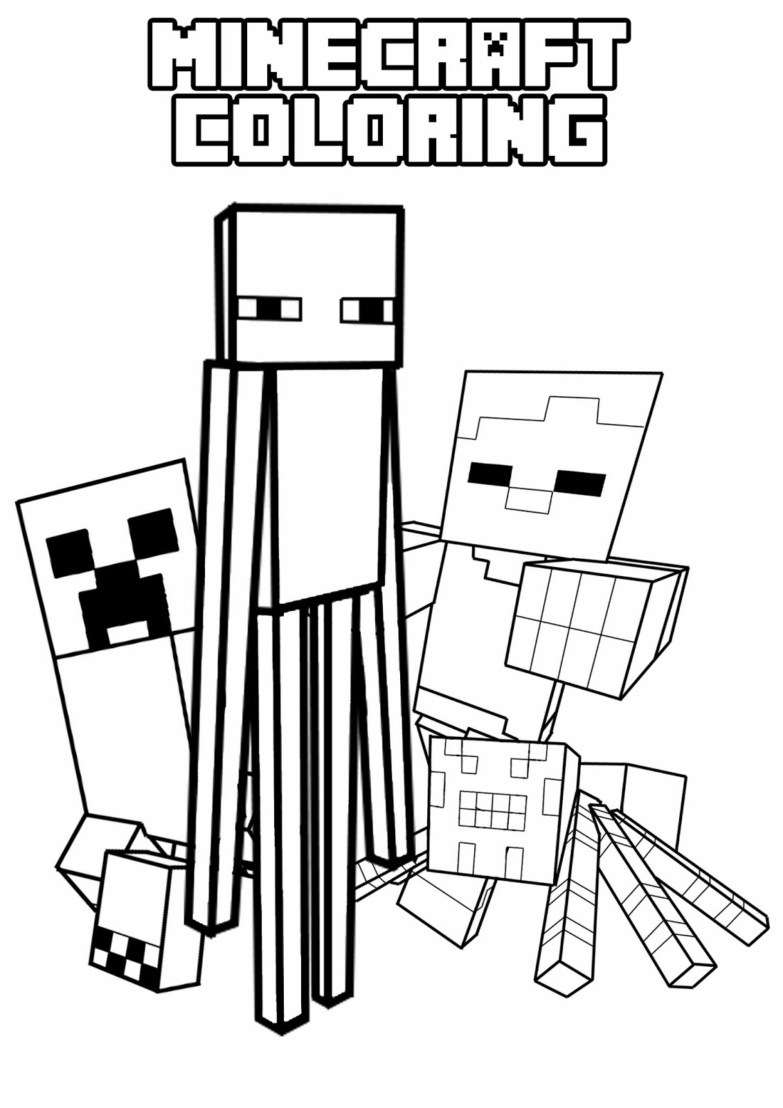 1131x1600 Printable Pictures Free Minecraft Coloring Pages 17 For Book