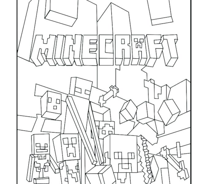 678x600 Free Minecraft Coloring Pages Coloring Pages Of Minecraft Color