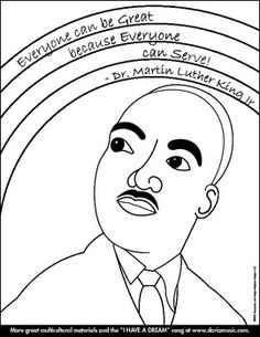 236x305 Free Printable Dr. Martin Luther King, Jr. Coloring Sheet Is One