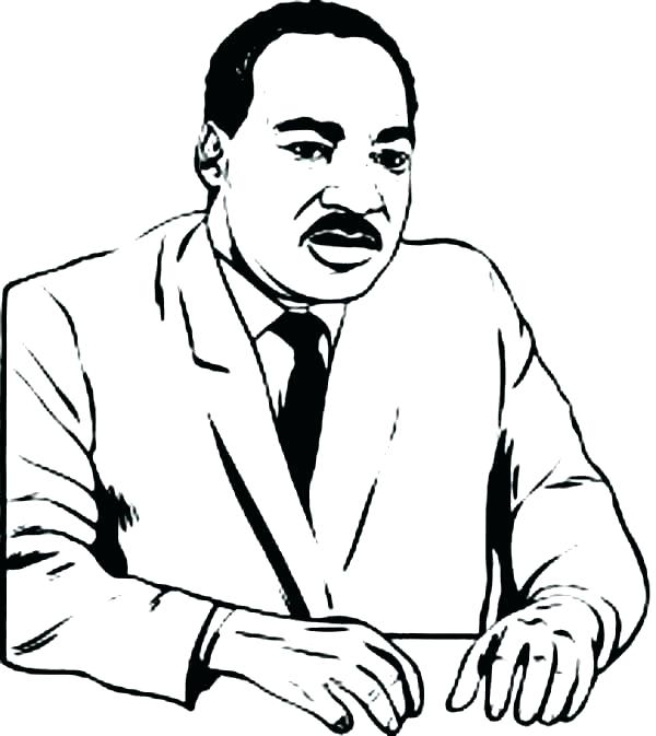 600x673 Mlk Coloring Pages Free The Mlk Jr Coloring Pages Free Cliptext.co