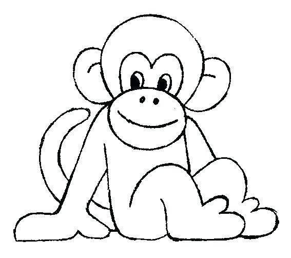 567x502 Free Monkey Coloring Pages Monkey For Coloring Coloring Sheets
