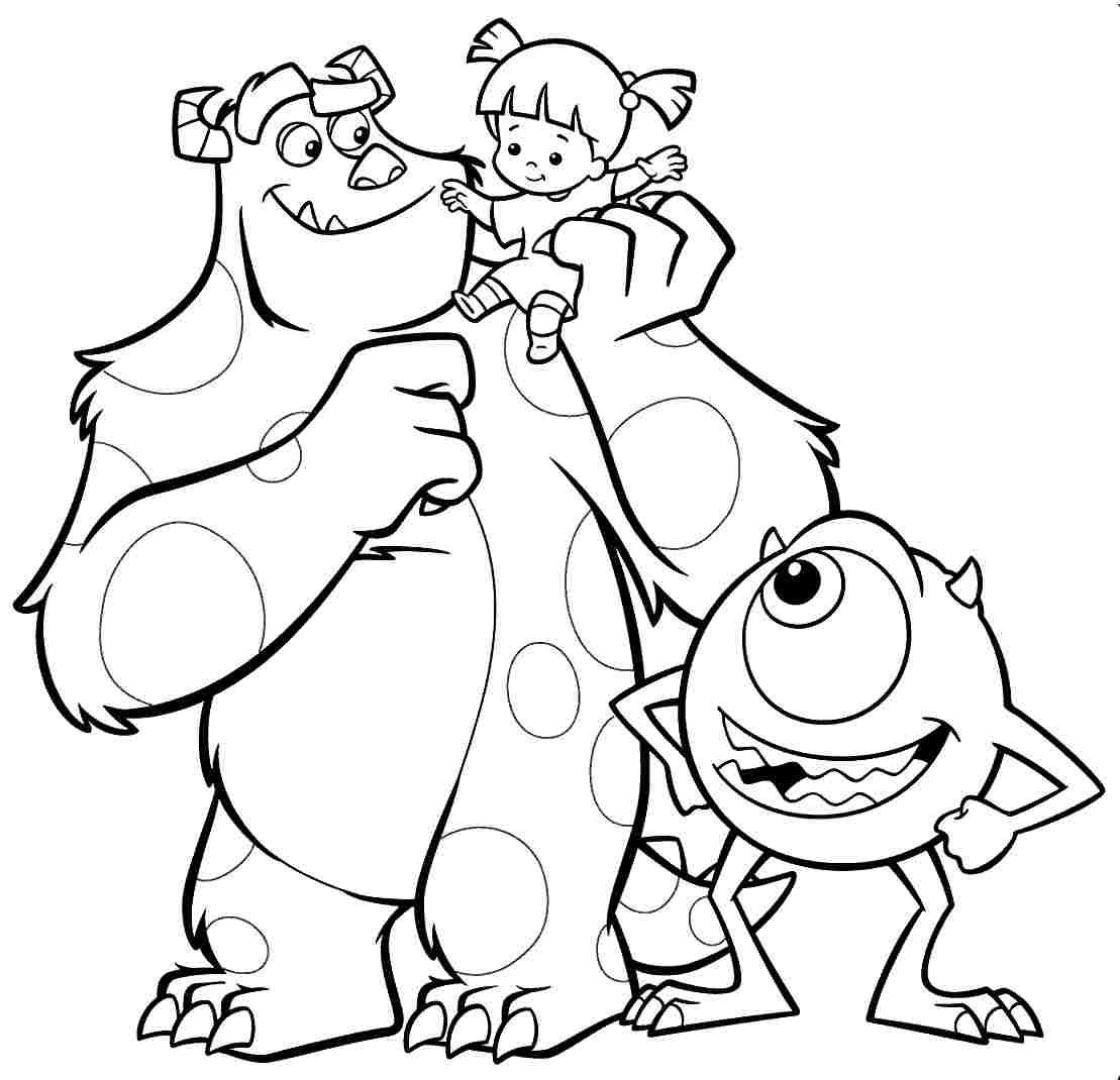 Free Monster Coloring Pages
