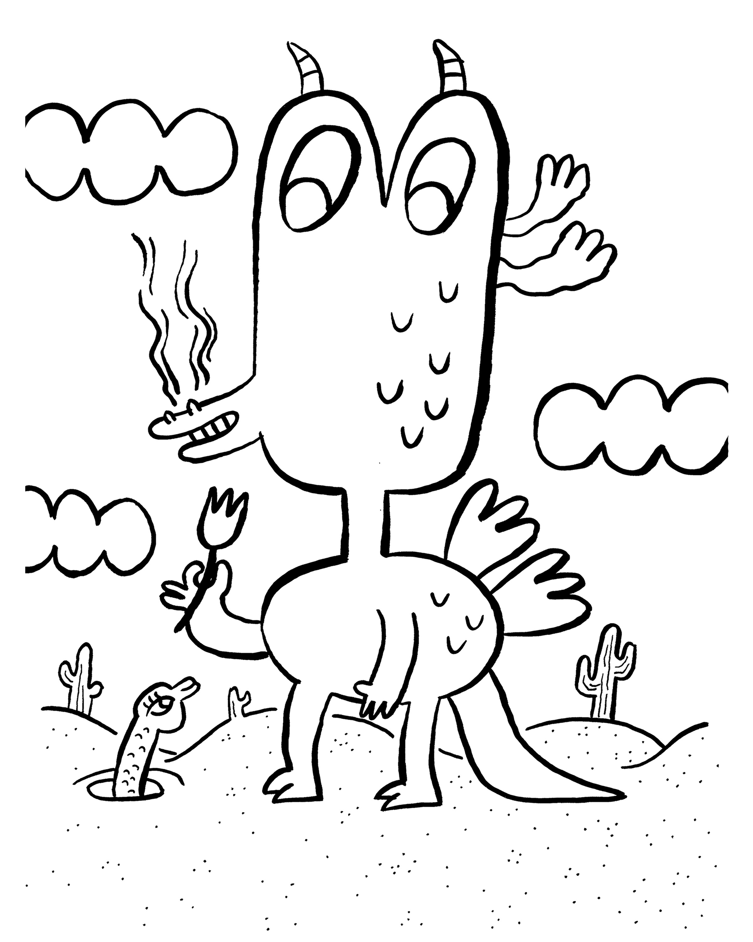 2400x3000 Free Monster Coloring Pages Jess Smart Smiley The Internet Version