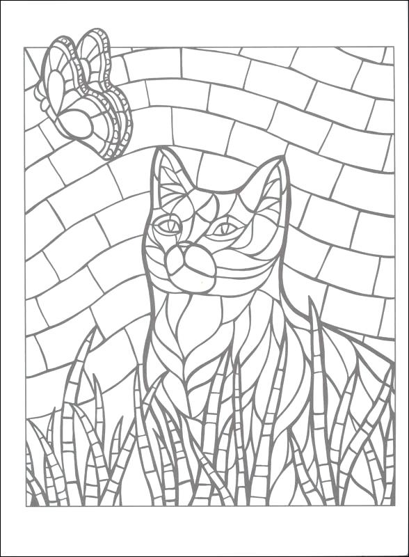 Free Mosaic Coloring Pages