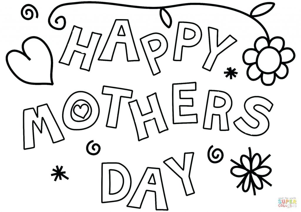 1024x723 Coloring Pages ~ Happy Mothers Day Coloring Pages Top Wallpapers
