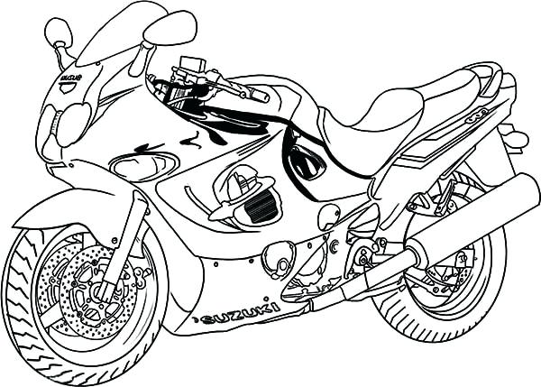 600x429 Motorcycle Color Pages Extraordinary Inspiration Motorcycle
