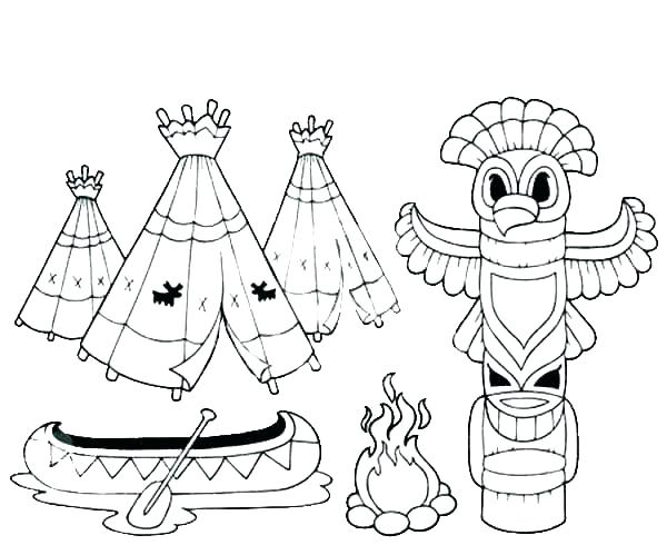 600x499 Free Printable Native Coloring Page For Kids Native American Girl