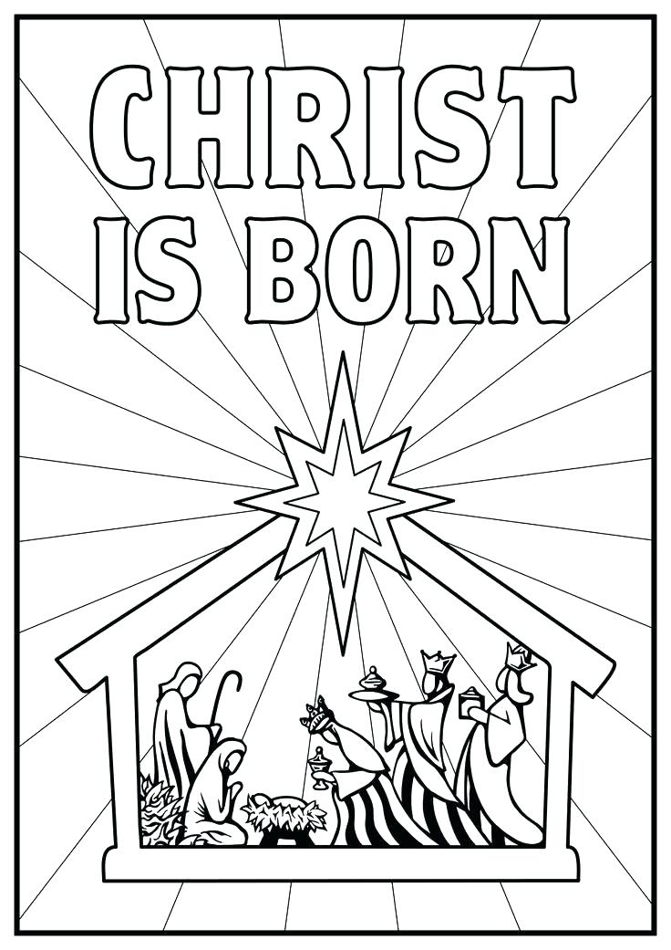 736x1041 Nativity Color Page