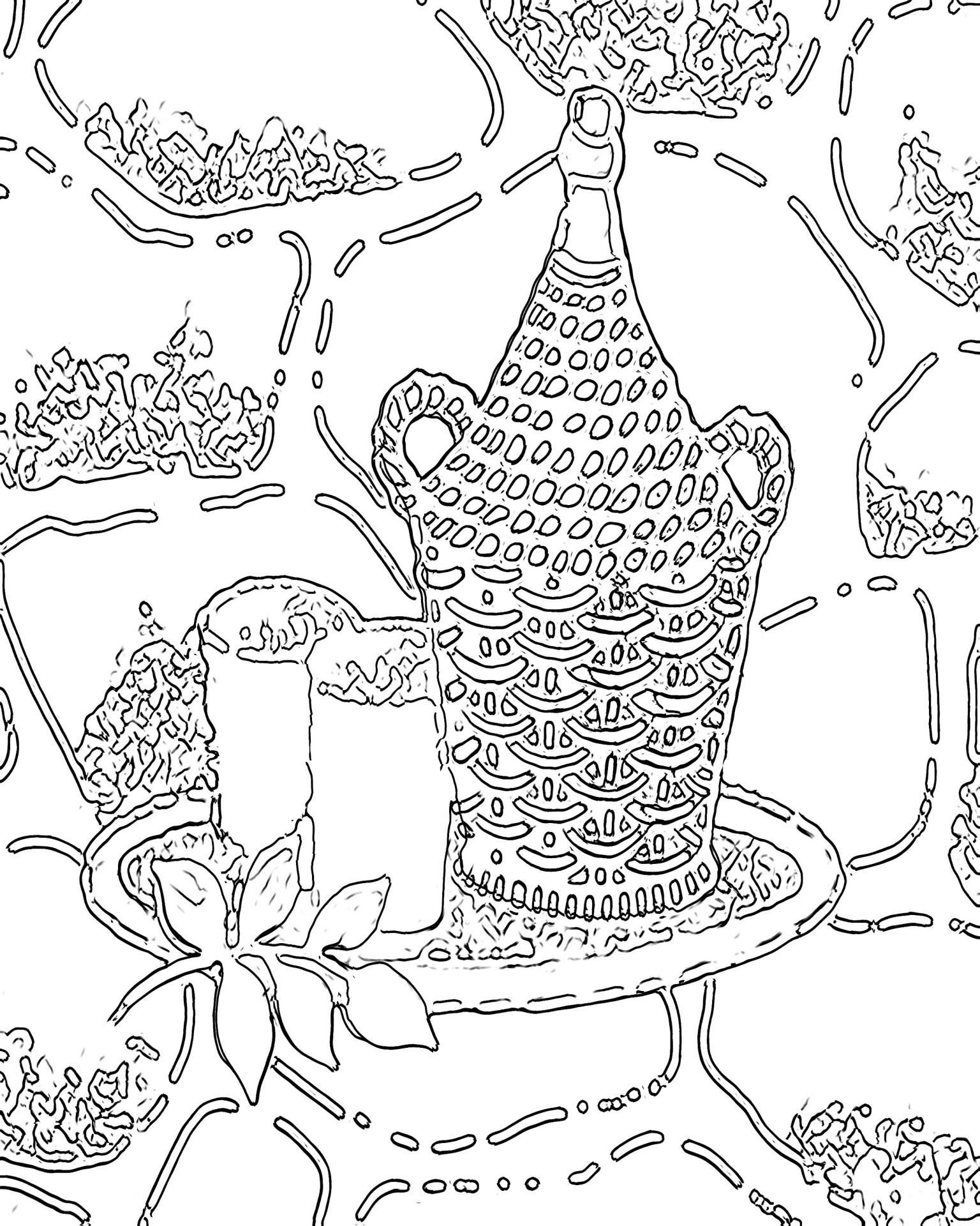 1536x1920 Quick Free Printable Nature Coloring Pages For Adults Abstract