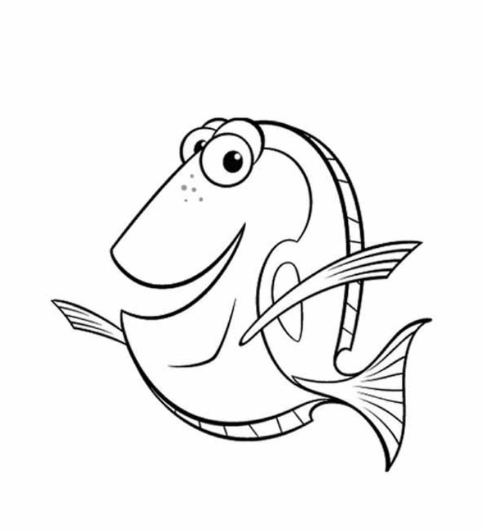 700x767 Free Printable Nemo Coloring Pages For Kids