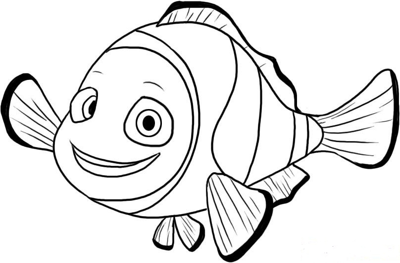 808x533 Nemo Coloring Page Free Finding Nemo Coloring Pages For Kids