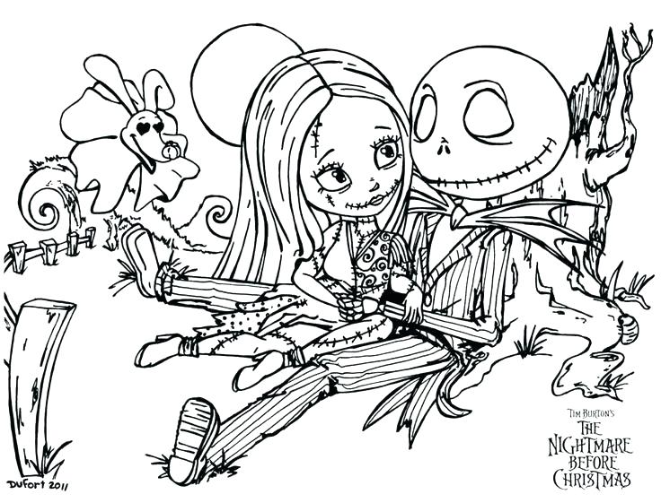 736x561 The Nightmare Before Christmas Coloring Pages Nightmare Before
