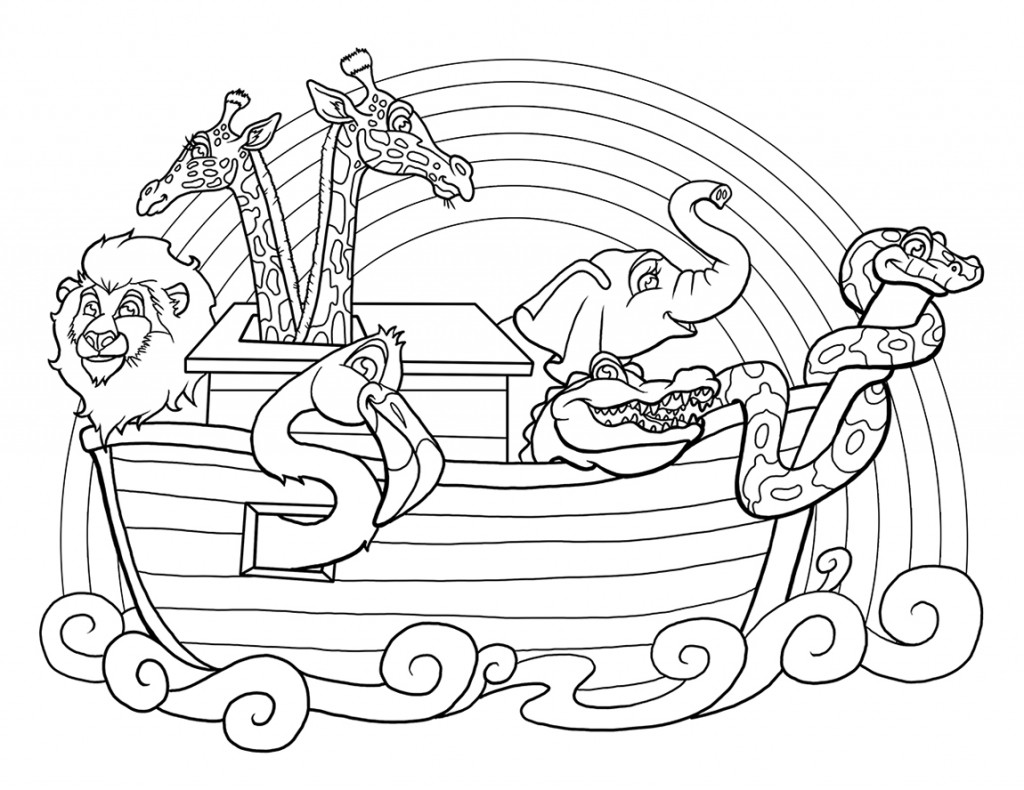 1024x790 Free Coloring Page Noah's Ark Ian Moss Creative