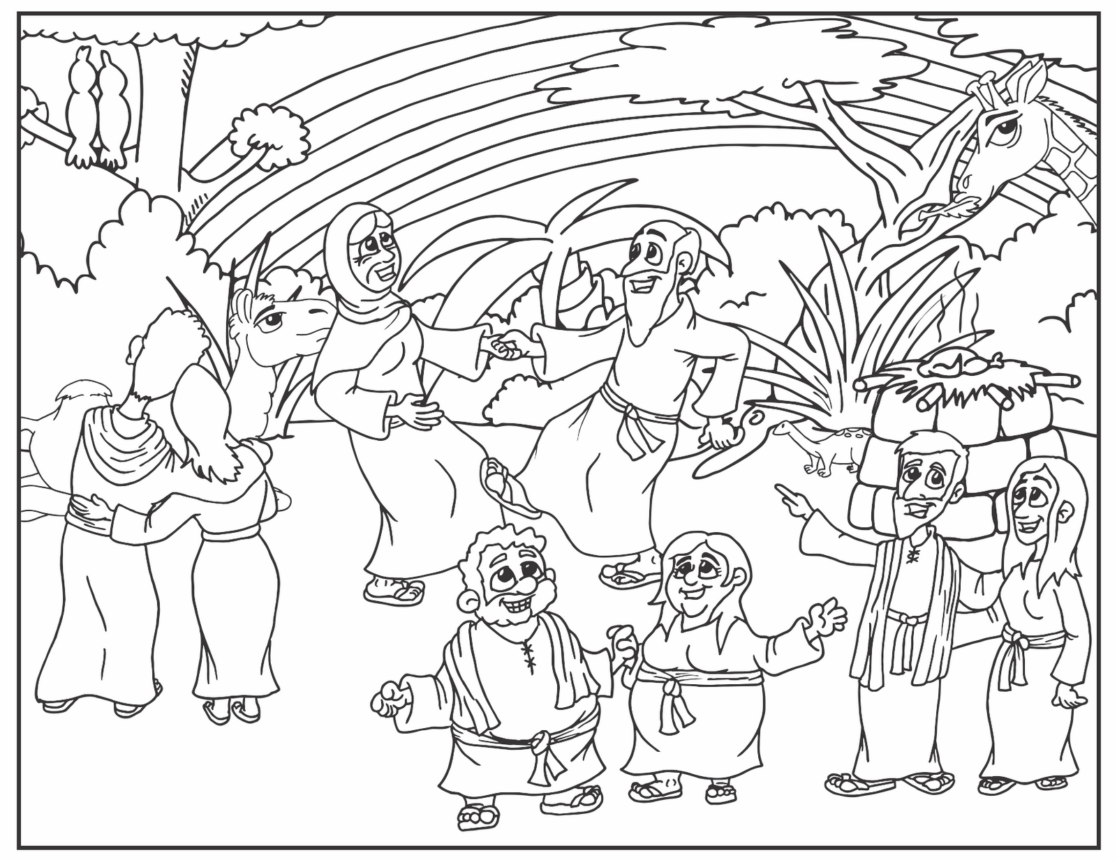 1600x1236 Noahsark For My Kiddies Origami Paper Animal Pairs Coloring Page