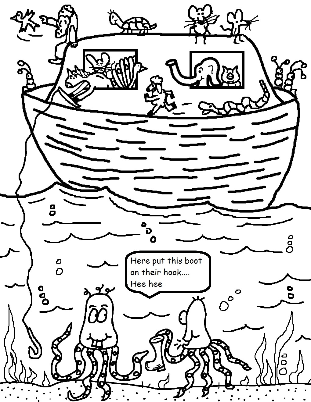 1019x1319 Free Noah Ark Coloring Pages Gallery