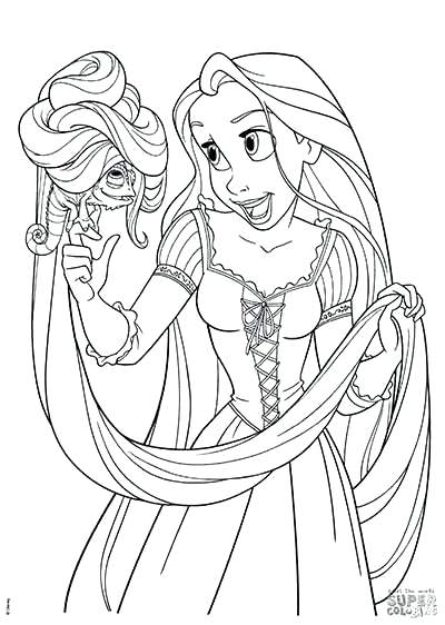 400x562 Coloring Pages For November Tangled Coloring Pages 170 Free