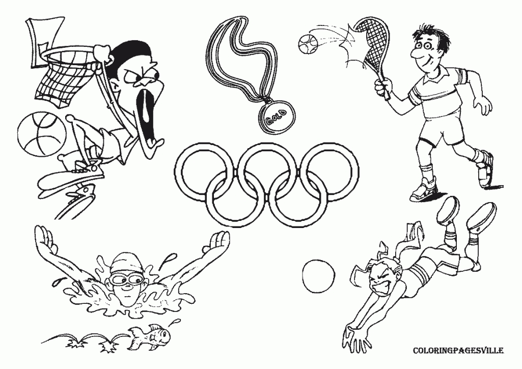 1025x725 Rio 2016 Summer Olympic Games Coloring Pages