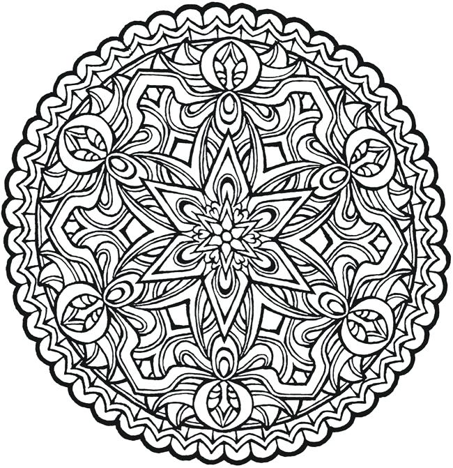 650x671 Inspirational Mandala Coloring Pages Or Flower Mandala Coloring