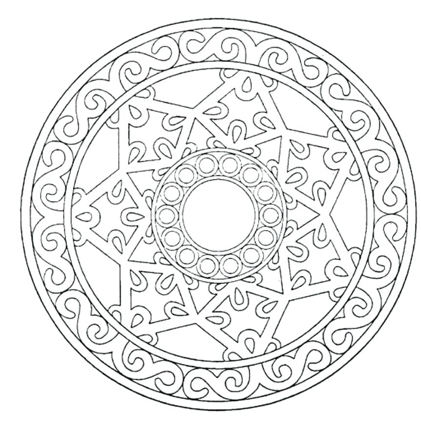 863x872 Printable Mandalas Coloring Pages Coloring Pages Splendid