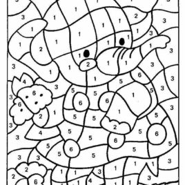 268x268 Color By Number Coloring Pages 97 Free Online Coloring Books