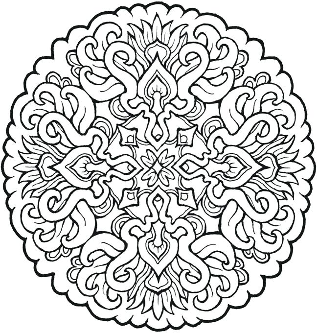 650x682 Abstract Coloring Pages Free Mandala Coloring Pages Free Printable