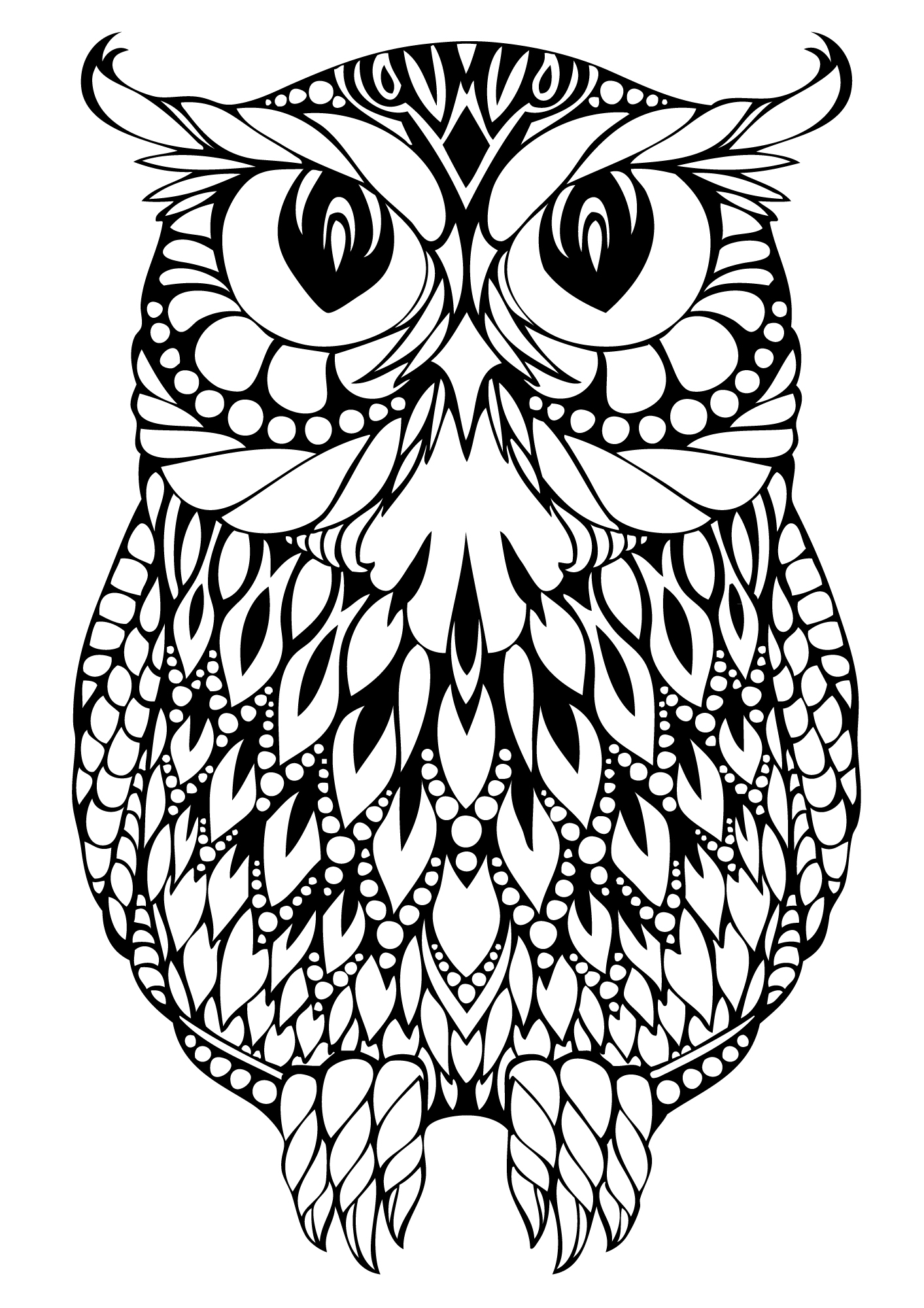 Free Owl Coloring Pages