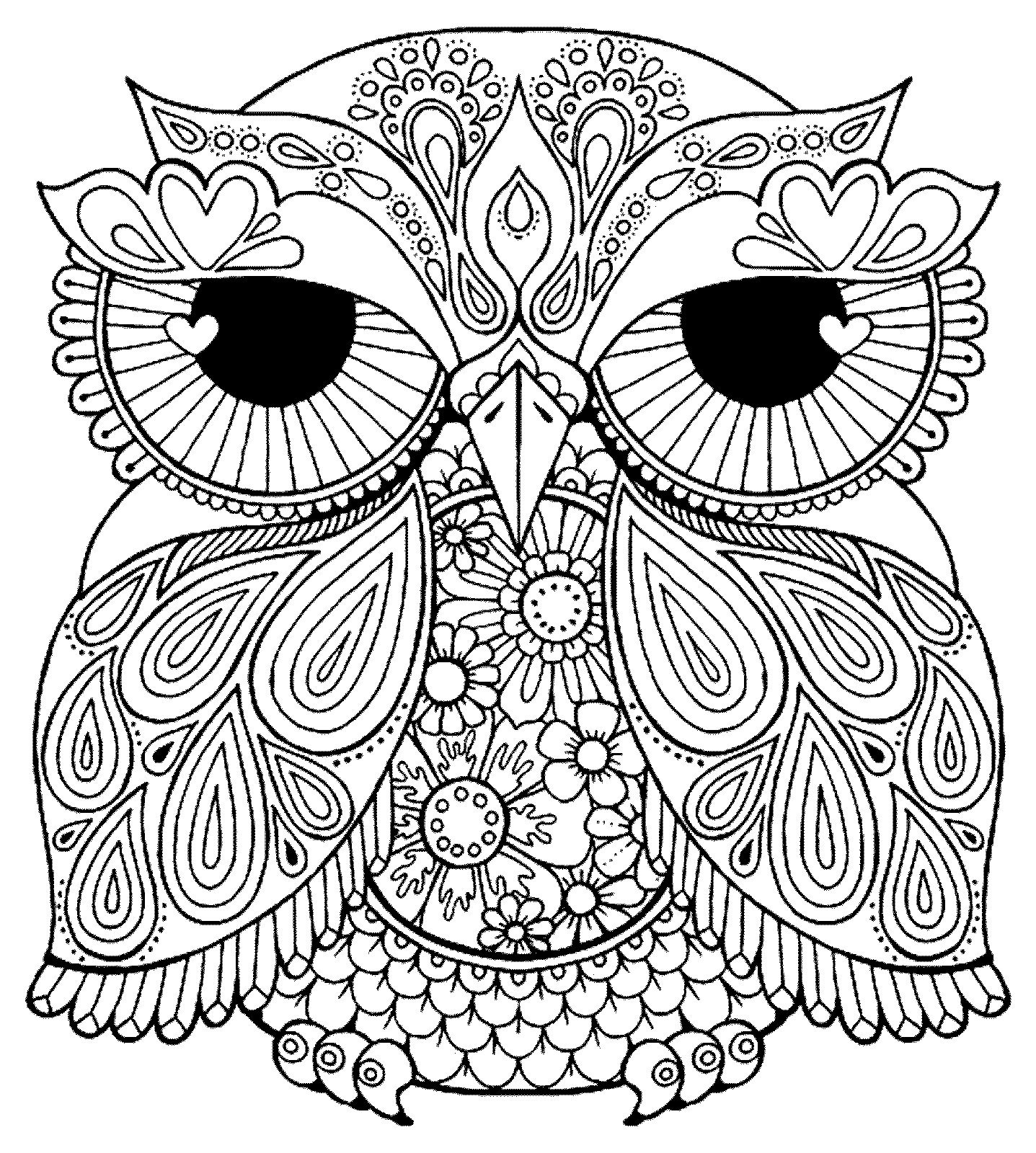 1437x1600 Owl Mandala Coloring Pages Gallery