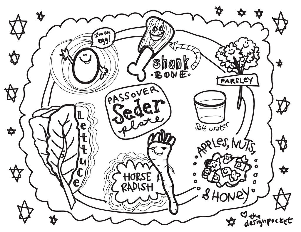 1024x791 Passover Coloring Pages