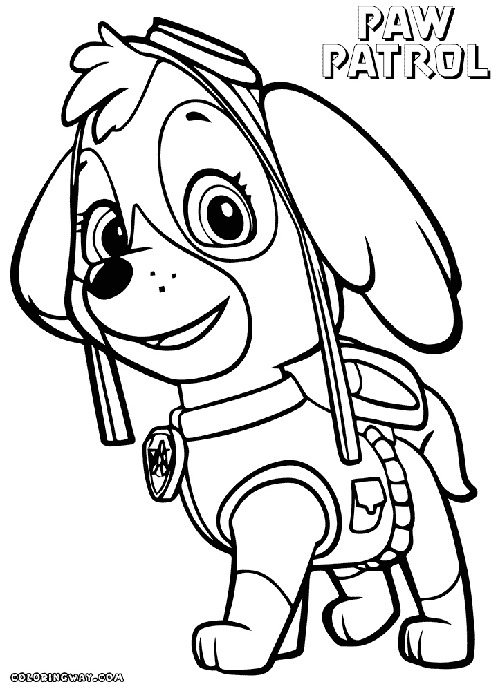 720x1000 Free Printable Paw Patrol Coloring Pages Inspirational Skye Paw