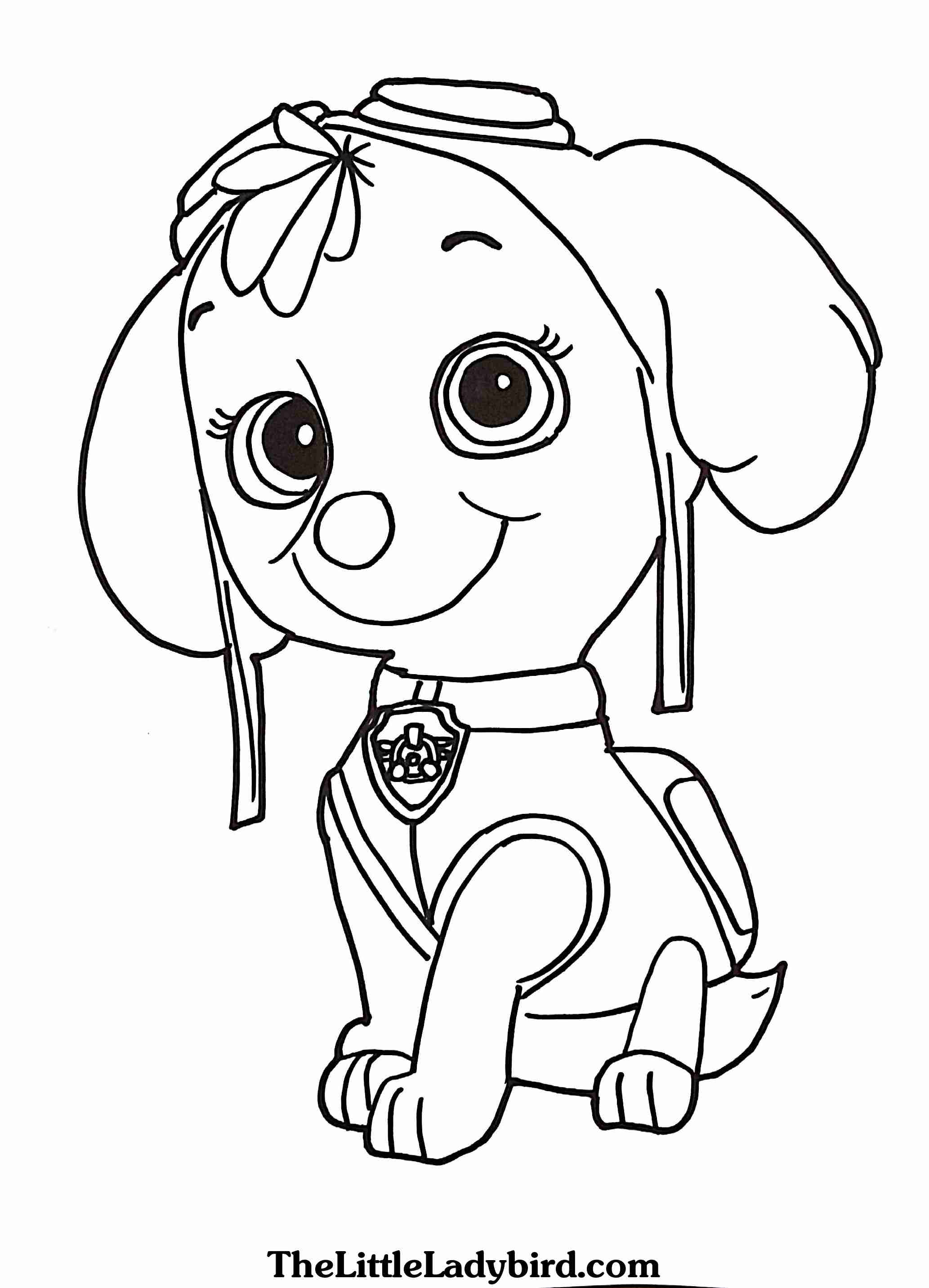 2066x2866 Free Skye From Paw Patrol Coloring Page Com Beautiful Badges Pages