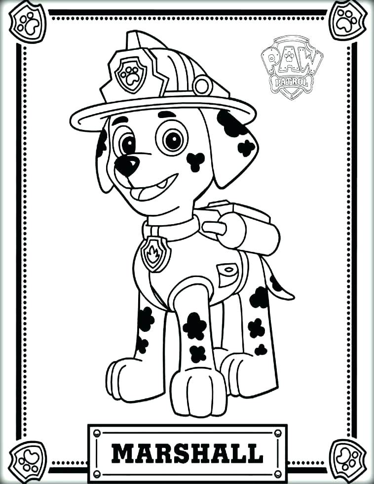 758x980 Paw Patrol Free Coloring Pages Printable