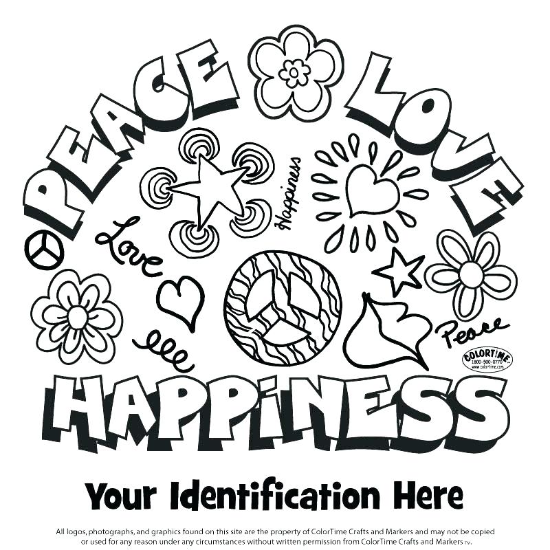 800x800 Coloring Pages Of Peace Signs Free Peace Sign Coloring Pages
