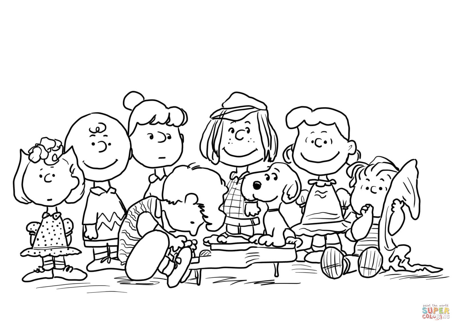 Free Peanuts Coloring Pages