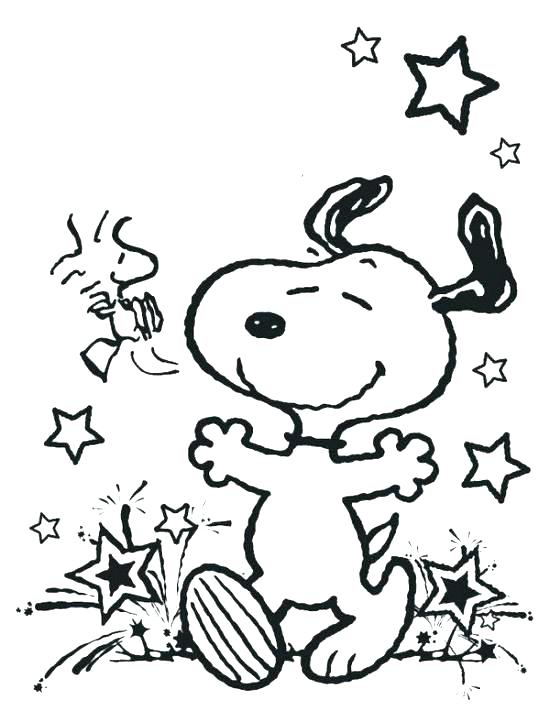 550x711 Snoopy Color Page