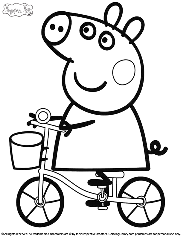 612x792 Peppa Pig Coloring Pages Printable