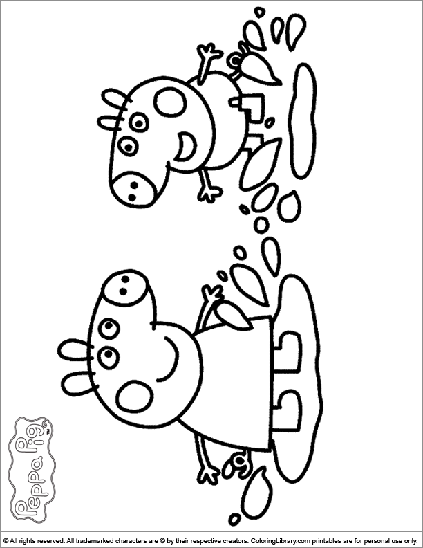 612x792 Peppa Pig Coloring Pages In The Coloring Library Michaila'S