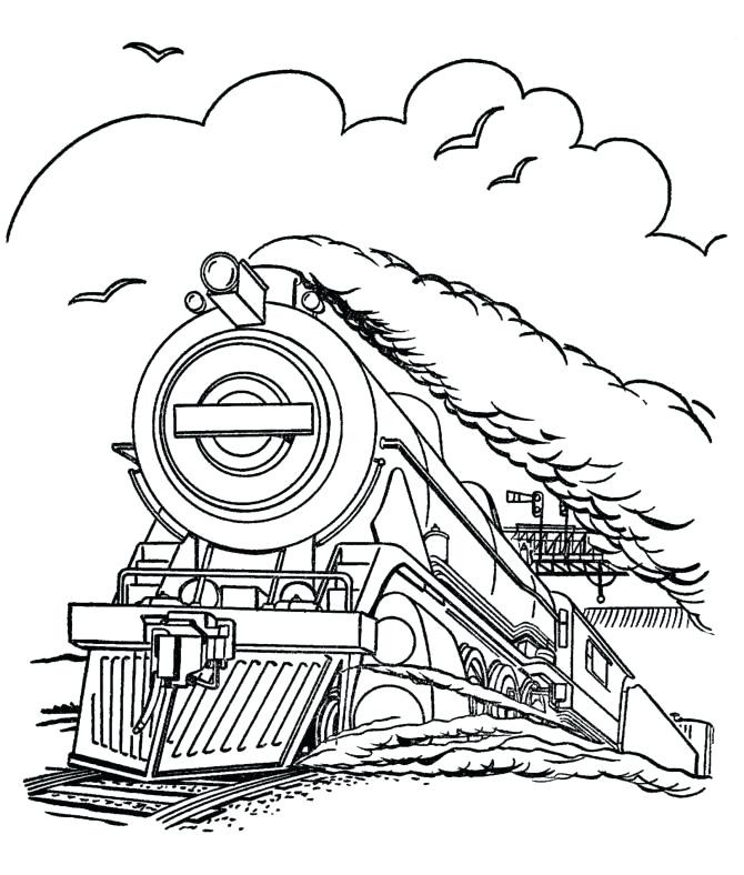 670x788 Polar Express Coloring Pages Free Train Colouring Sheets 30326