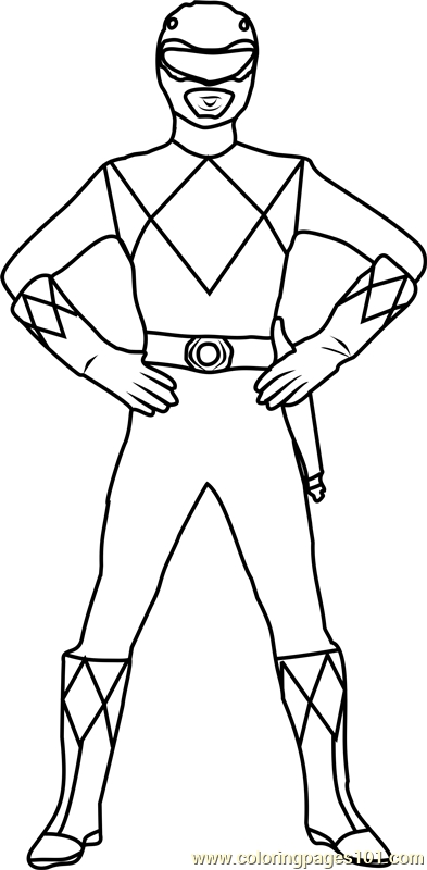 393x800 Red Ranger Coloring Page Free Power Rangers Coloring Pages Pink