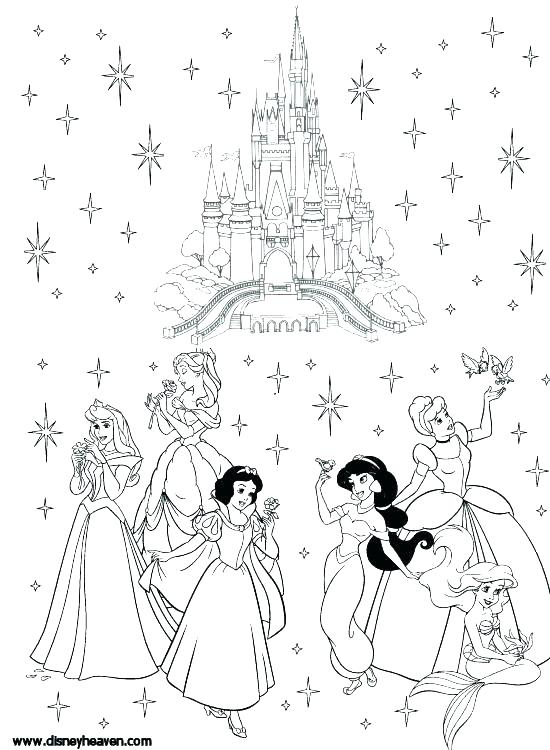 550x750 Printable Disney Princess Coloring Pages Excellent Princess
