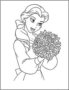 236x309 Dibujo De La Bella Y La Bestia