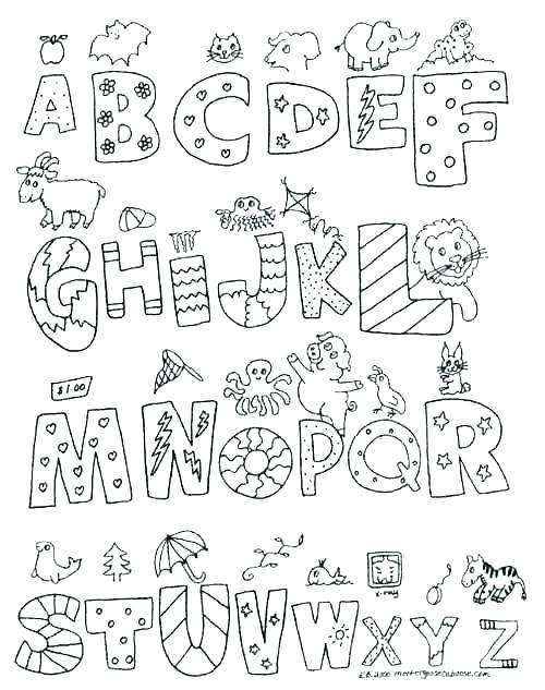 500x633 Free Printable Alphabet Colouring Pages