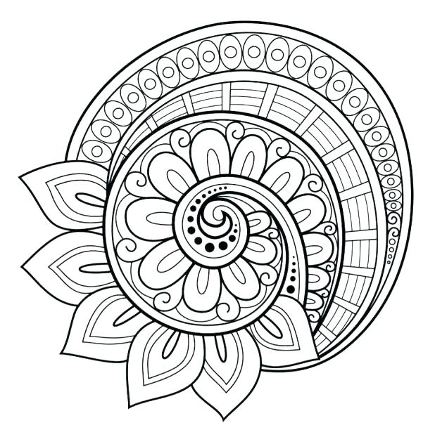 618x632 Abstract Coloring Pages Free Printable Abstract Design Coloring
