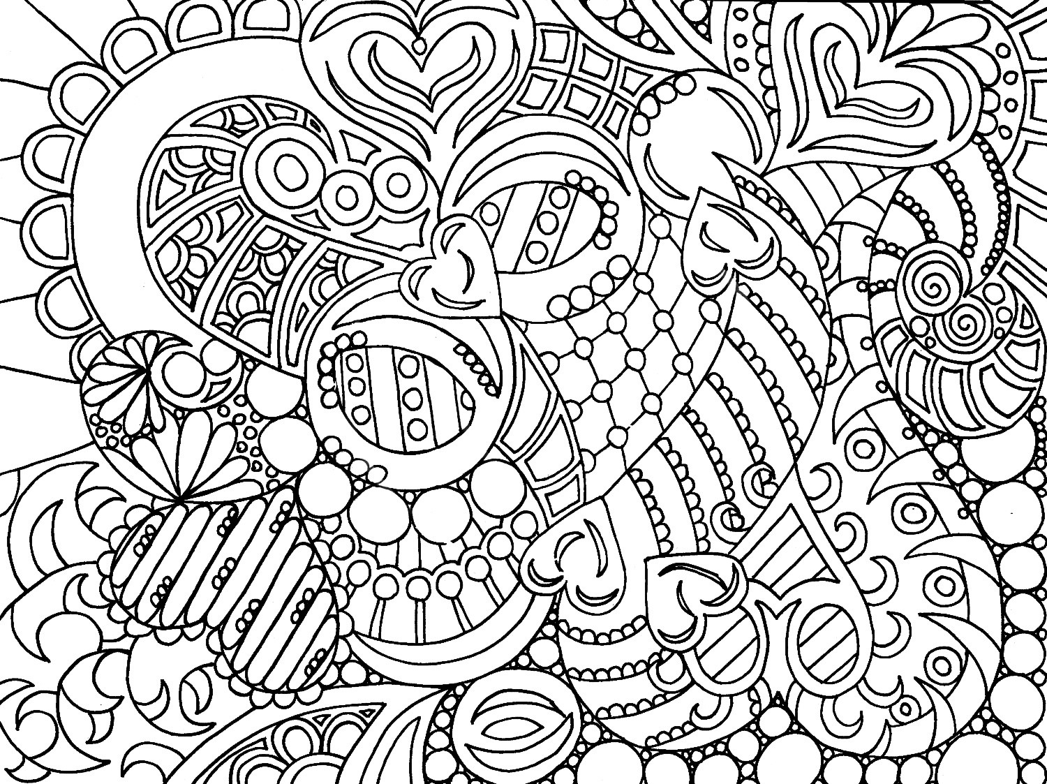 1500x1123 Free Printable Coloring Pages For Adults Advanced